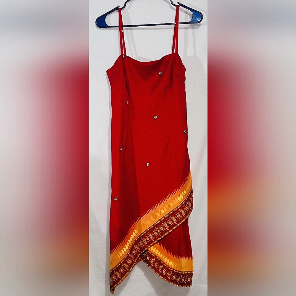 Scarlett Vintage Red Sun Dress Size 7/8